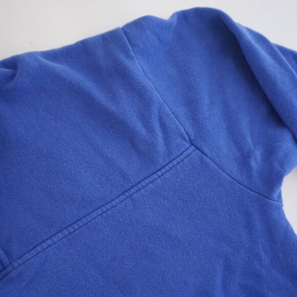 Orvis Blue Quarter Zip 80% Cotton Hiking Outdoors Pullover Sweater Medium - Picture 10 of 11